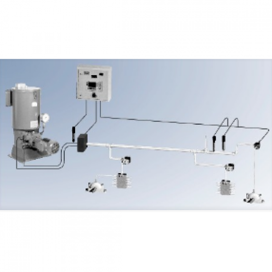 ออกแบบติดตั้งระบบหล่อลื่นอัตโนมัติ ระบบดับเชื้อเพลิงอัตโนมัติ - ระบบหล่อลื่นแบบสองท่อทาง( TWO LINE SYSTEM )